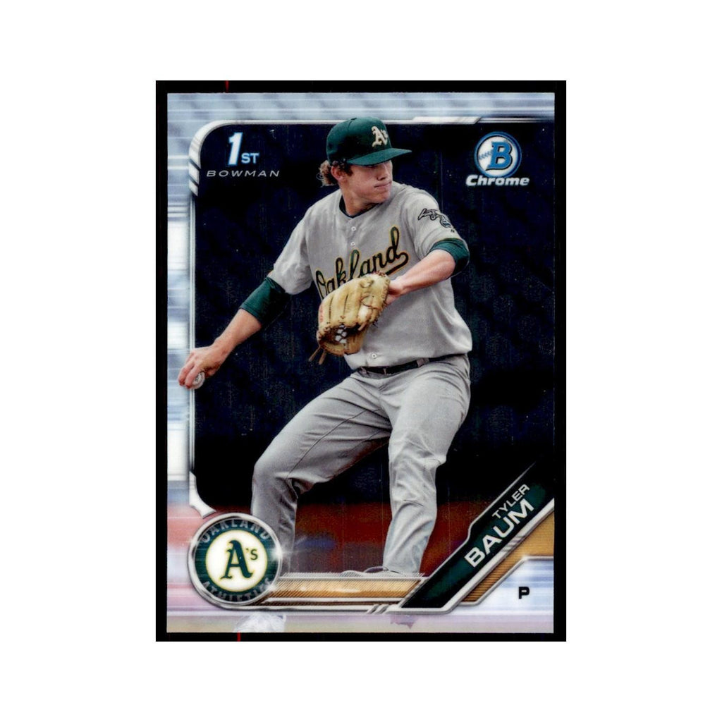 Tyler Baum 2019 Bowman Draft Chrome #BDC-109 Oakland Athletics Baseball Card NM