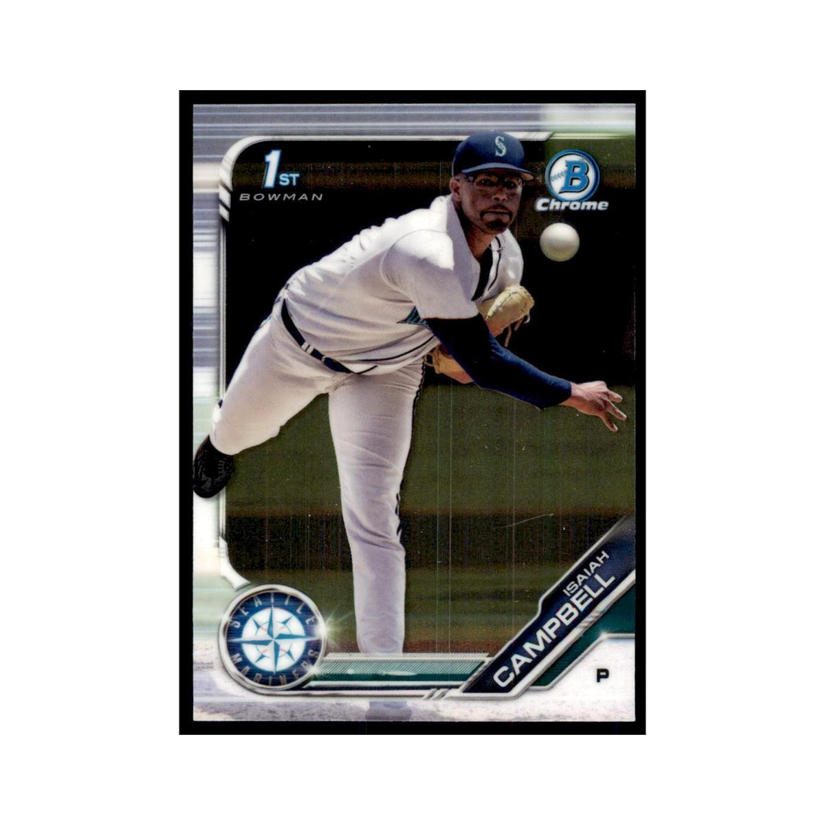 Isaiah Campbell 2019 Bowman Draft Chrome #BDC-11 Seattle Mariners NM
