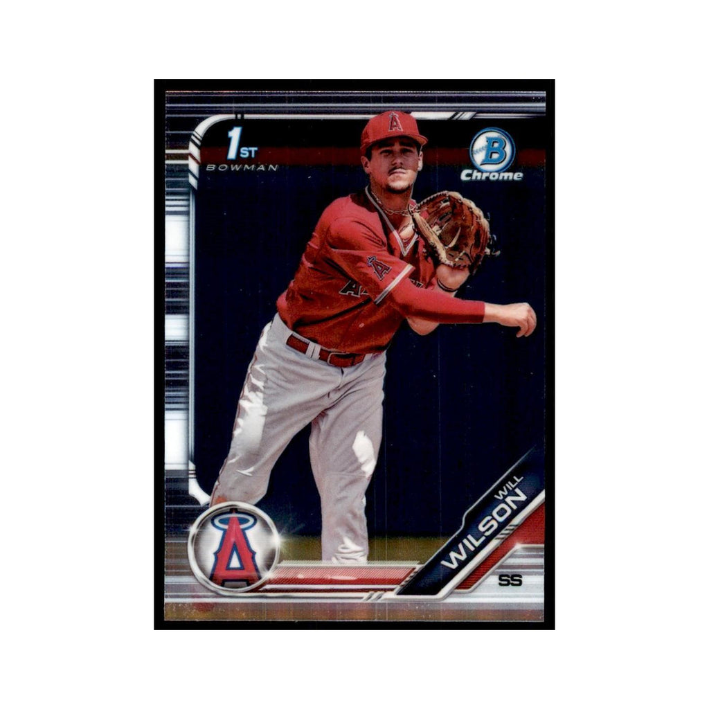 Will Wilson 2019 Bowman Draft Chrome #BDC-182 Los Angeles Angels NM