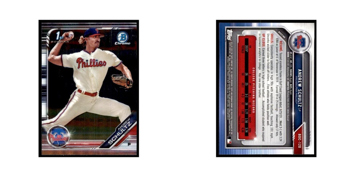 Andrew Schultz 2019 Bowman Draft Chrome #BDC-120 Philadelphia Phillies NM