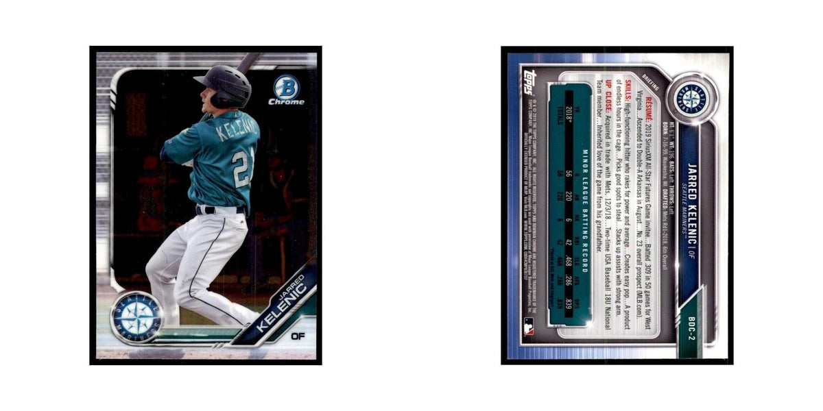 Jarred Kelenic 2019 Bowman Draft Chrome #BDC-2 Seattle Mariners Baseball Card NM