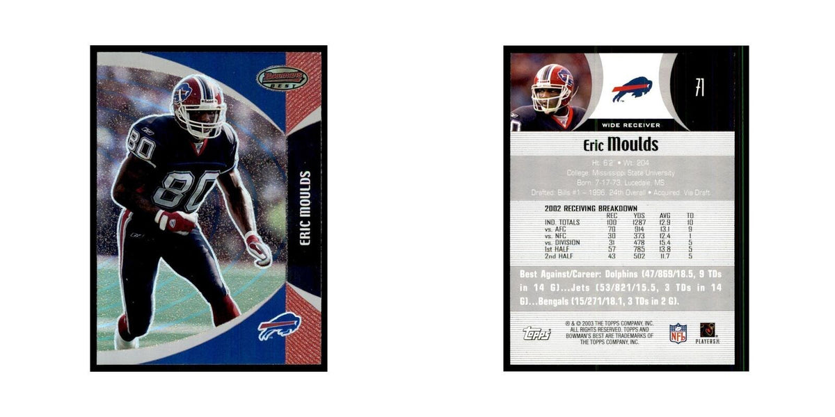 Eric Moulds 2003 Bowman's Best #71 Football Cards Football Card NM