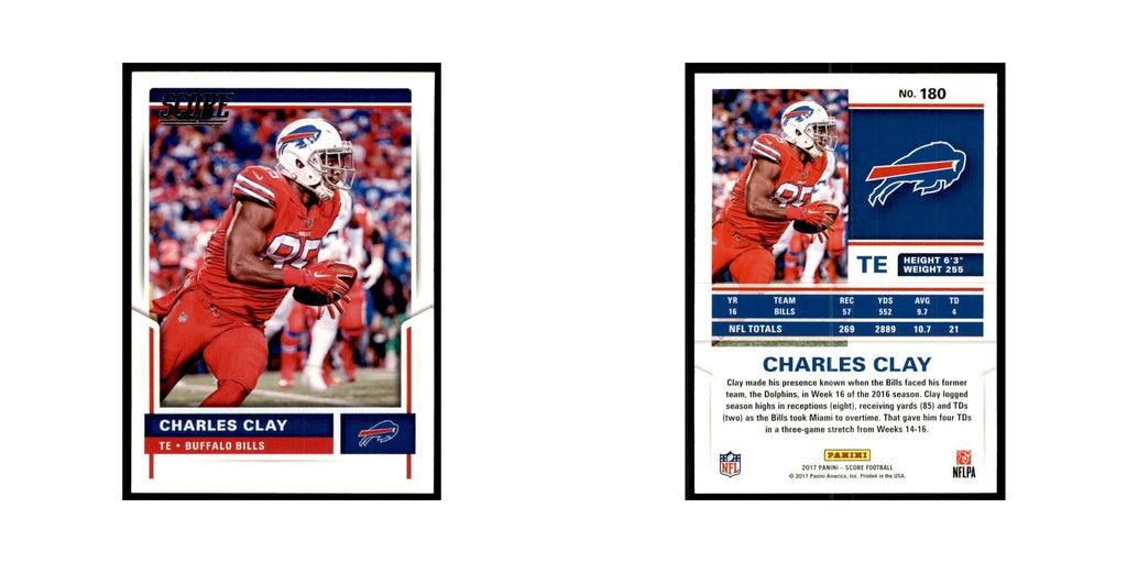 Charles Clay 2017 Score #180 Buffalo Bills Football Card NM