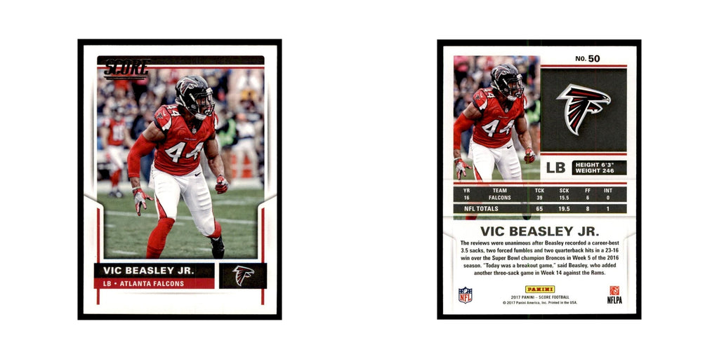 Vic Beasley Jr. 2017 Score #50 Atlanta Falcons Football Card NM