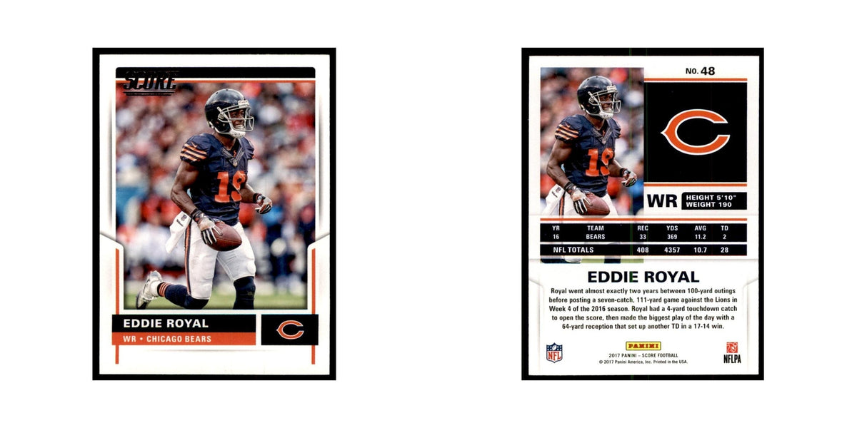 Eddie Royal 2017 Score #48 Chicago Bears Football Card NM