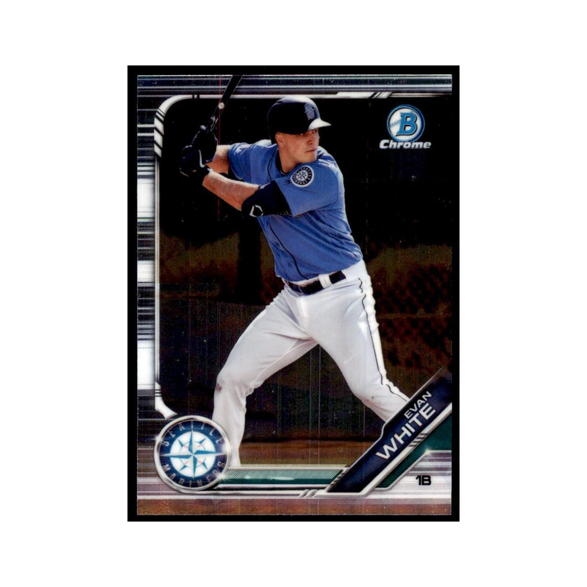 Evan White 2019 Bowman Draft Chrome #BDC-172 Seattle Mariners Baseball Card NM