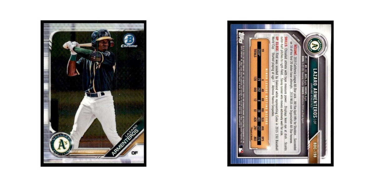Lazaro Armenteros 2019 Bowman Draft Chrome #BDC-198 Oakland Athletics NM