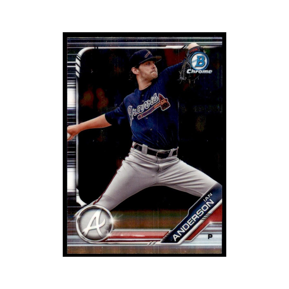 Ian Anderson 2019 Bowman Draft Chrome #BDC-185 Atlanta Braves Baseball Card NM