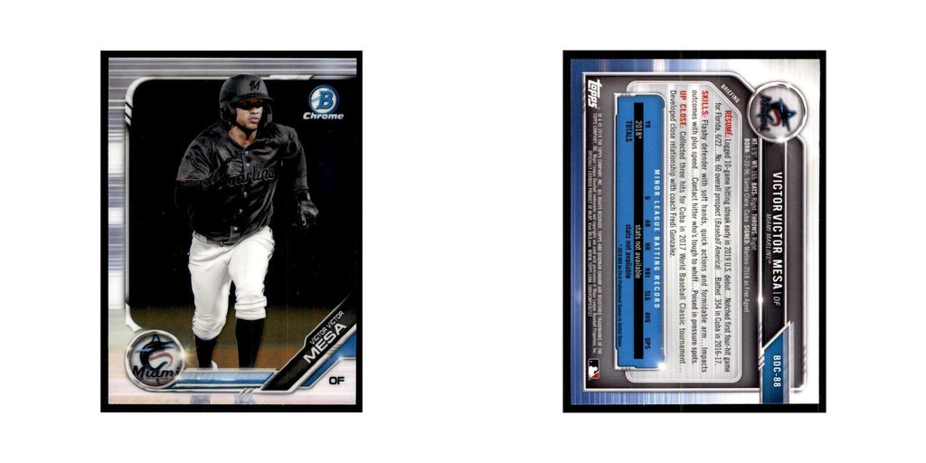 Victor Victor Mesa 2019 Bowman Draft Chrome #BDC-88 Miami Marlins NM