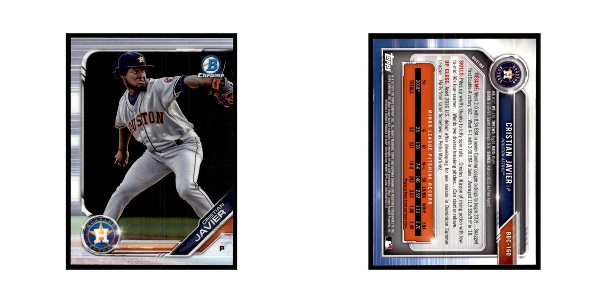 Cristian Javier 2019 Bowman Draft Chrome #BDC-160 Houston Astros NM