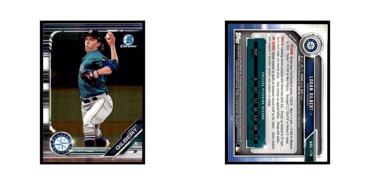 Logan Gilbert 2019 Bowman Draft Chrome #BDC-179 Seattle Mariners NM