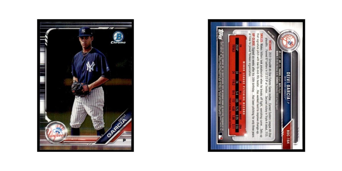 Deivi Garcia 2019 Bowman Draft Chrome #BDC-164 New York Yankees Baseball Card NM
