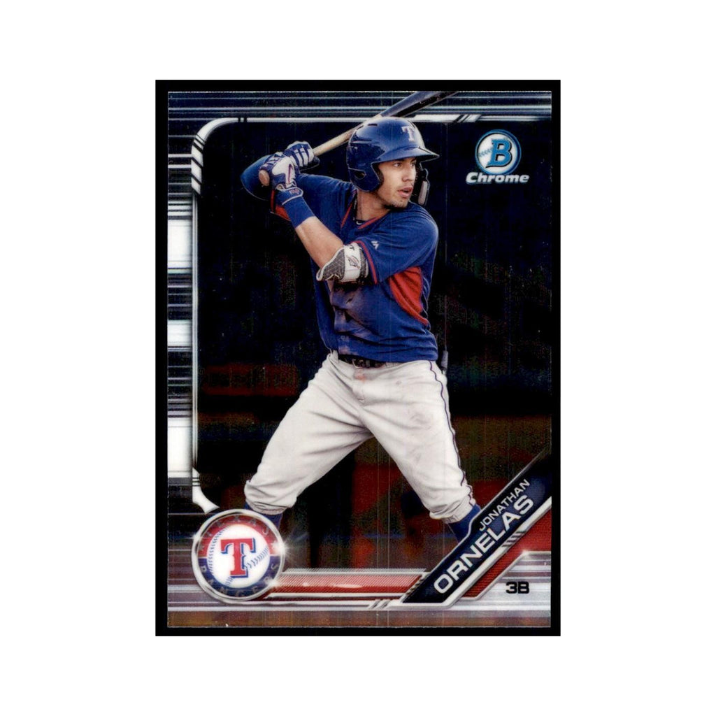 Jonathan Ornelas 2019 Bowman Draft Chrome #BDC-136 Texas Rangers NM