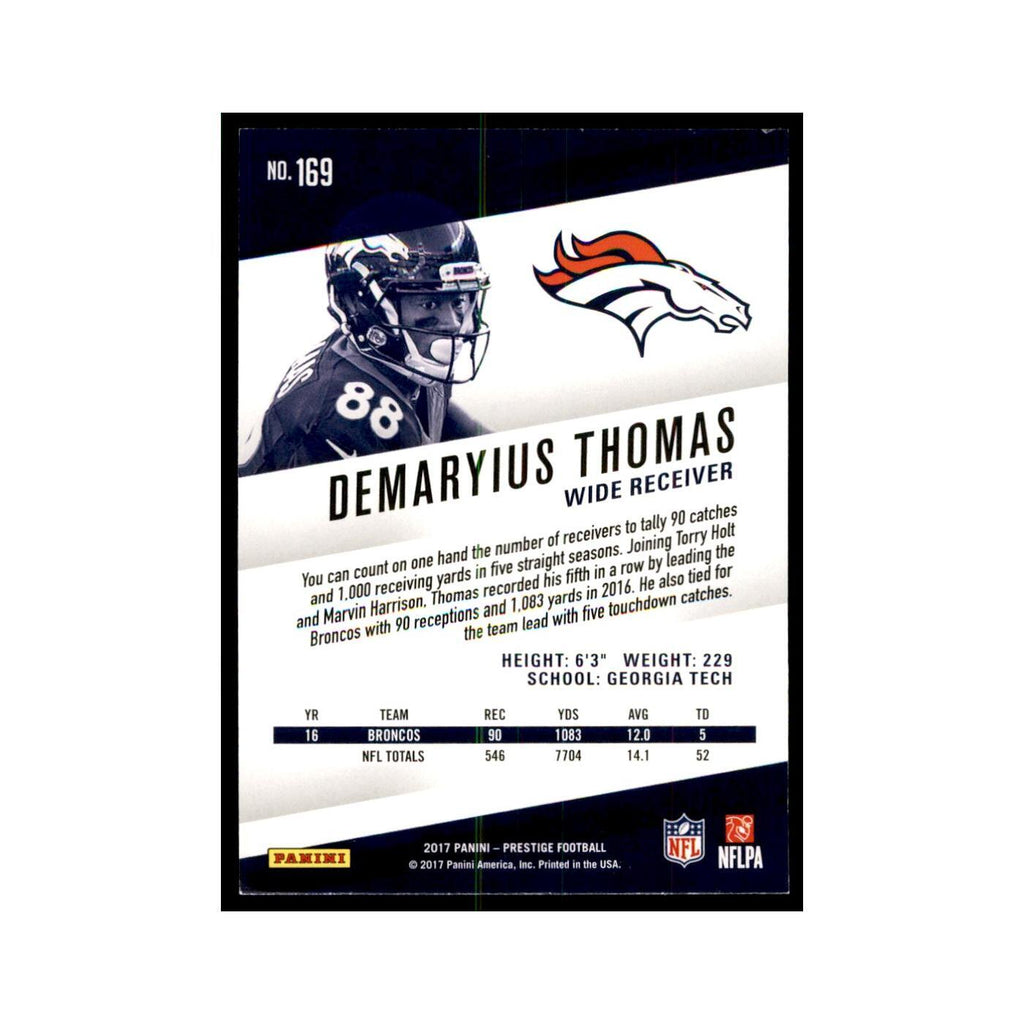 Demaryius Thomas 2017 Panini Prestige #169 Denver Broncos Football Card NM