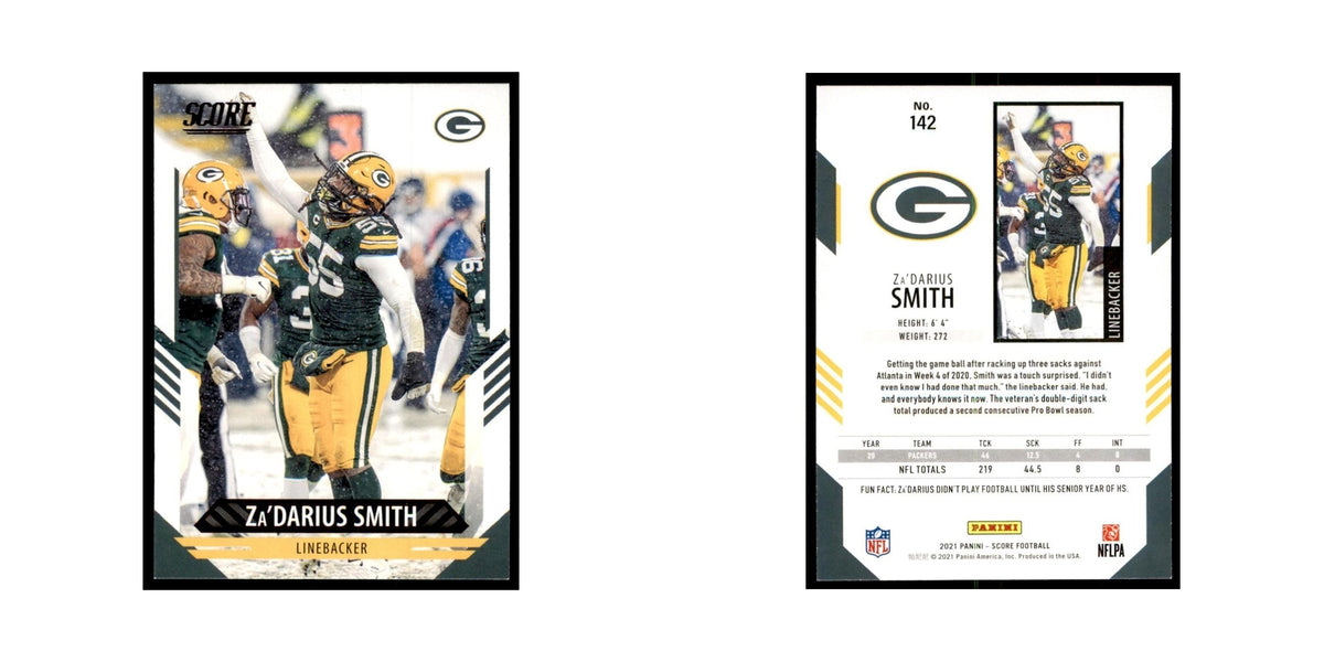 Za'Darius Smith 2021 Score #142 Green Bay Packers Football Card NM
