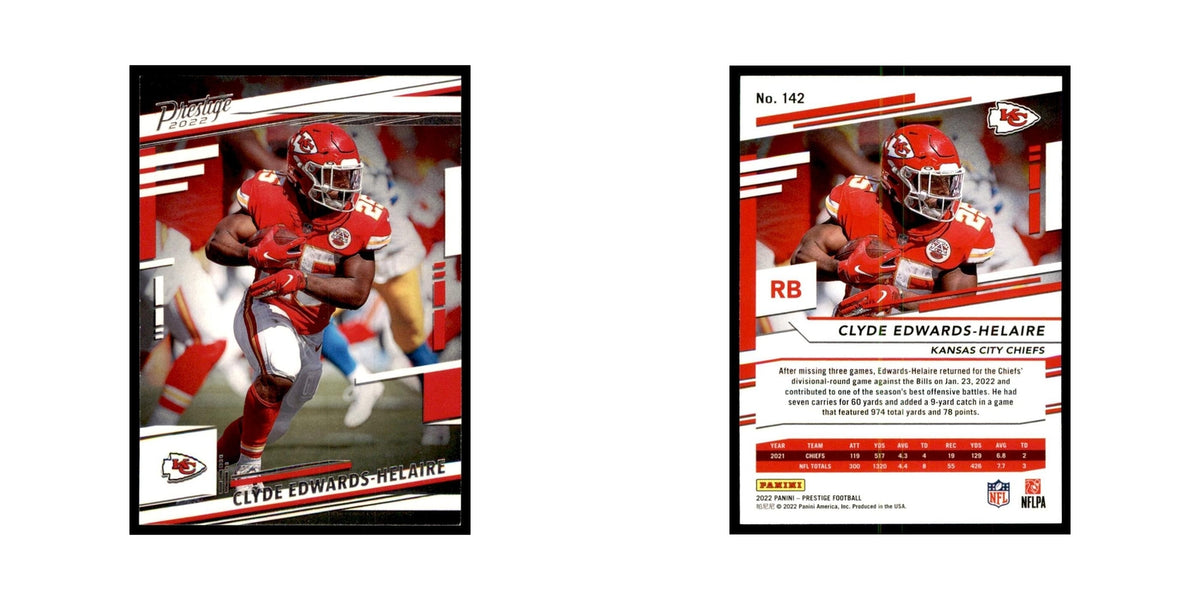 Clyde Edwards-Helaire 2022 Panini Prestige #142 Kansas City Chiefs NM