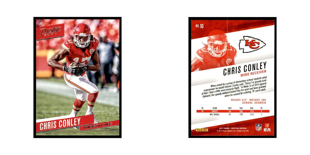 Chris Conley 2017 Panini Prestige #10 Kansas City Chiefs Football Card NM