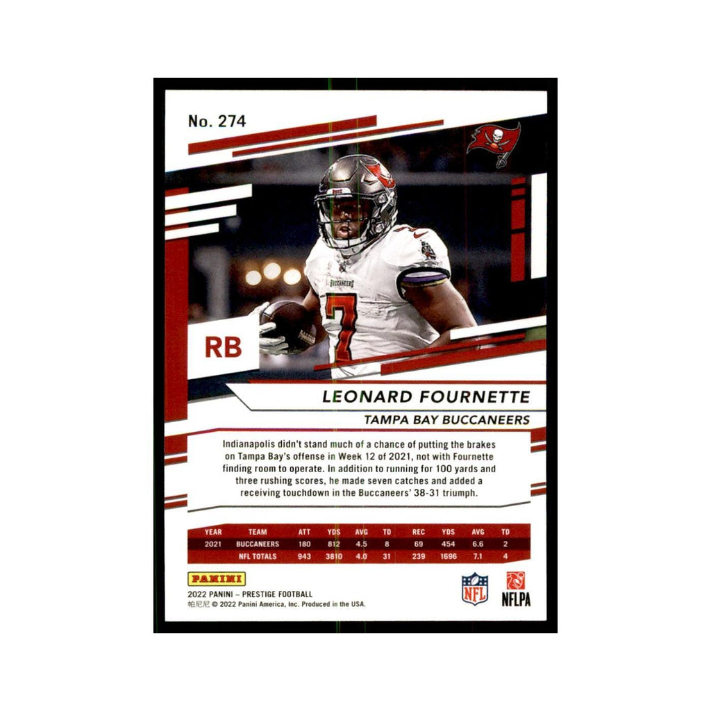 Leonard Fournette 2022 Panini Prestige #274 Tampa Bay Buccaneers NM