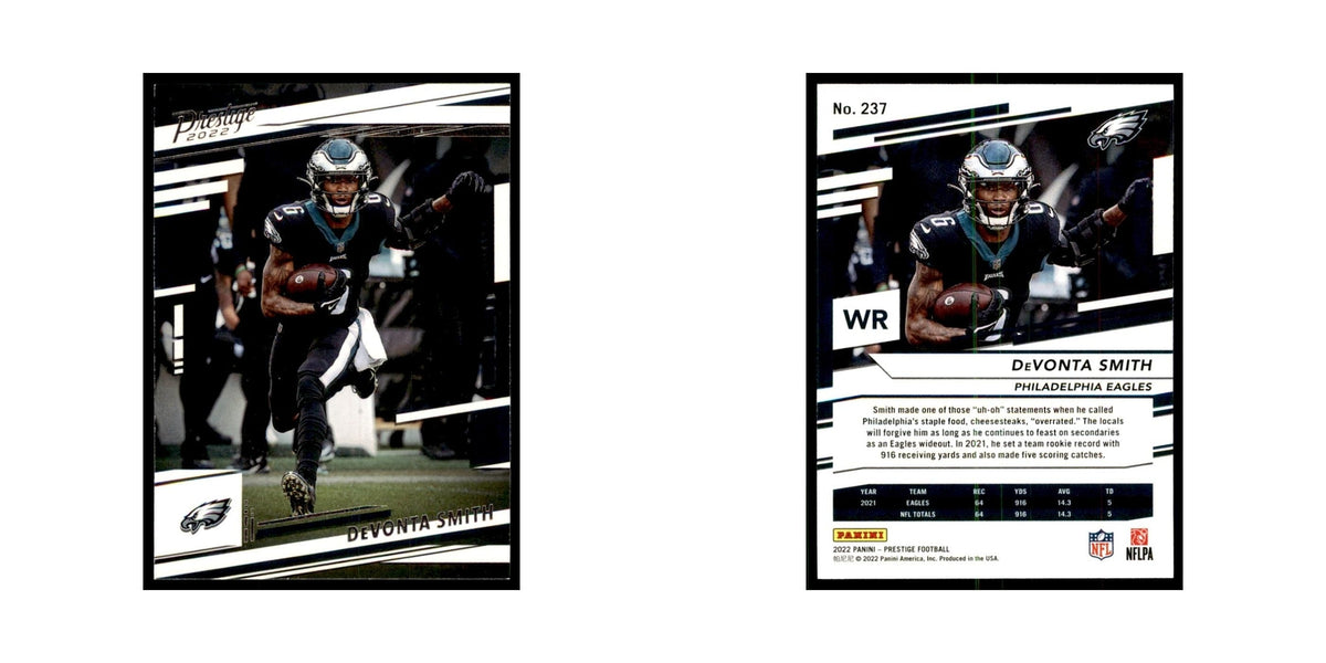 DeVonta Smith 2022 Panini Prestige #237 Philadelphia Eagles Football Card NM