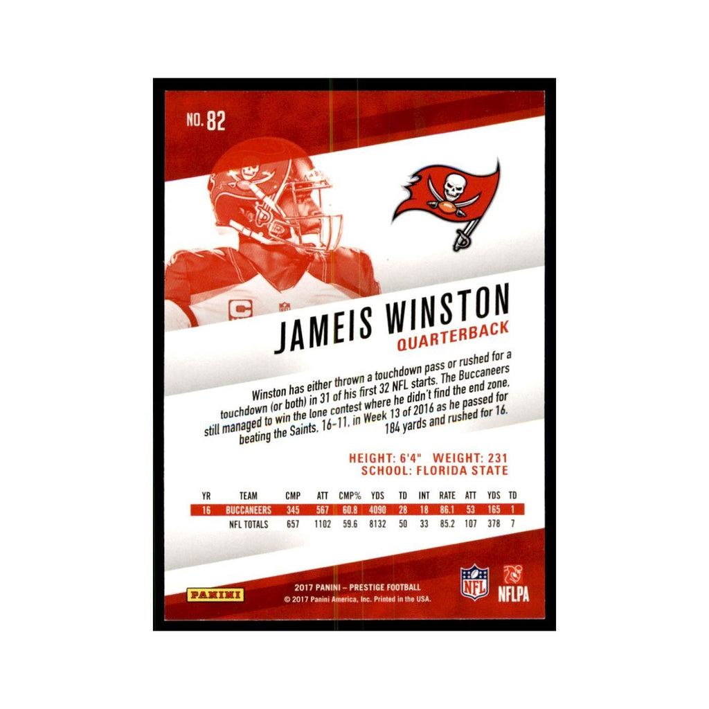 Jameis Winston 2017 Panini Prestige #82 Tampa Bay Buccaneers Football Card NM