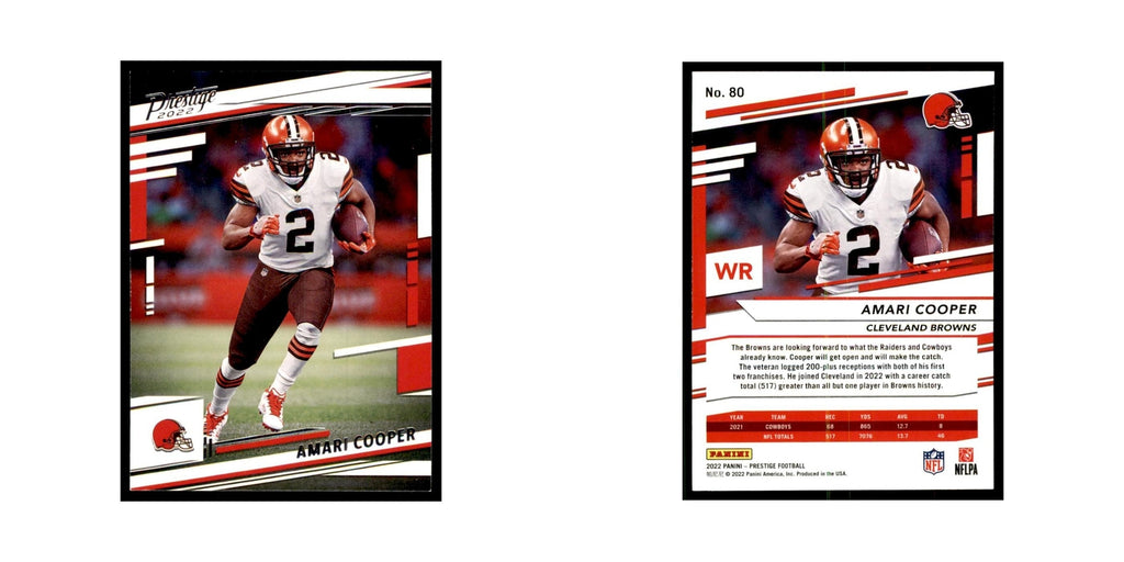 Amari Cooper 2022 Panini Prestige #80 Cleveland Browns Football Card NM