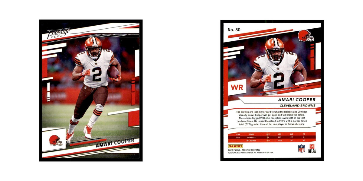 Amari Cooper 2022 Panini Prestige #80 Cleveland Browns Football Card NM
