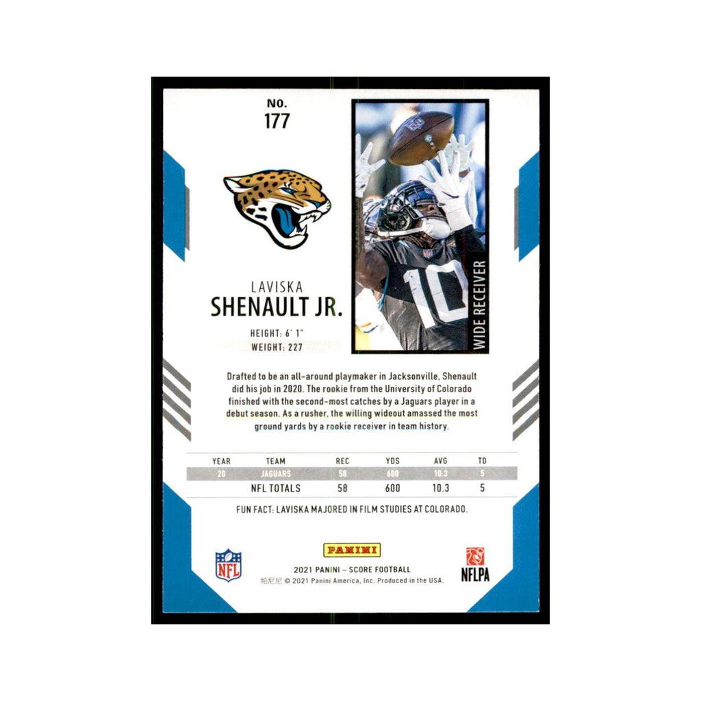 Laviska Shenault Jr. 2021 Score #177 Jacksonville Jaguars Football Card NM