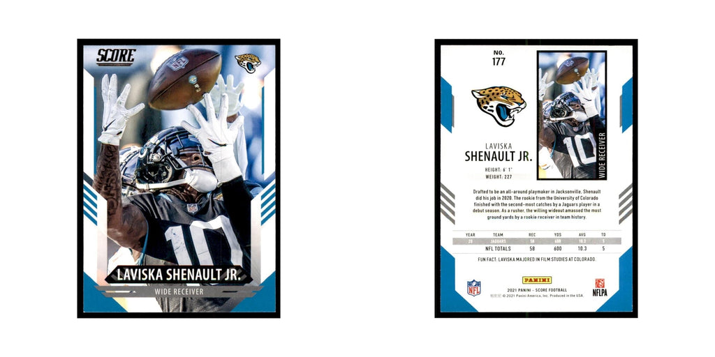 Laviska Shenault Jr. 2021 Score #177 Jacksonville Jaguars Football Card NM