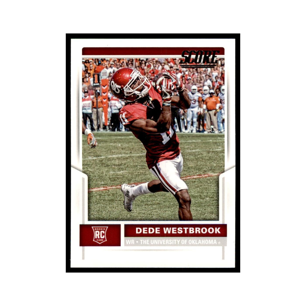 Dede Westbrook Rookie 2017 Score #346 Oklahoma Sooners Football Card NM