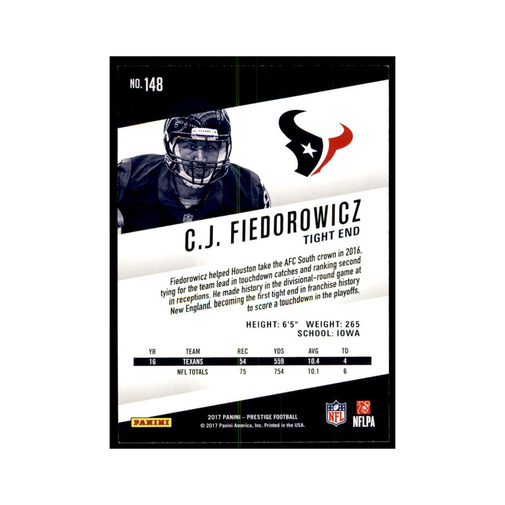 C.J. Fiedorowicz 2017 Panini Prestige #148 Houston Texans Football Card NM