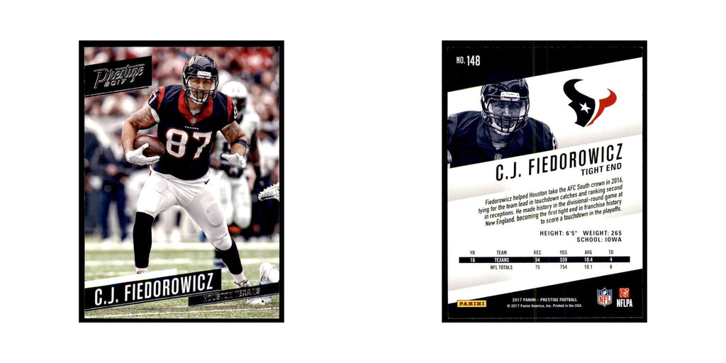 C.J. Fiedorowicz 2017 Panini Prestige #148 Houston Texans Football Card NM