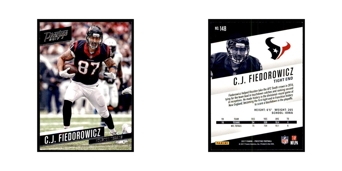 C.J. Fiedorowicz 2017 Panini Prestige #148 Houston Texans Football Card NM
