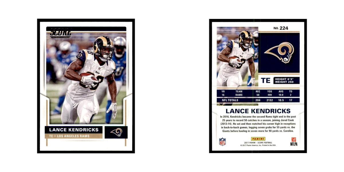 Lance Kendricks 2017 Score #224 Los Angeles Rams Football Card NM
