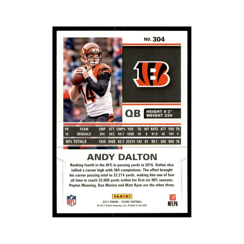 Andy Dalton 2017 Score #304 Cincinnati Bengals Football Card NM