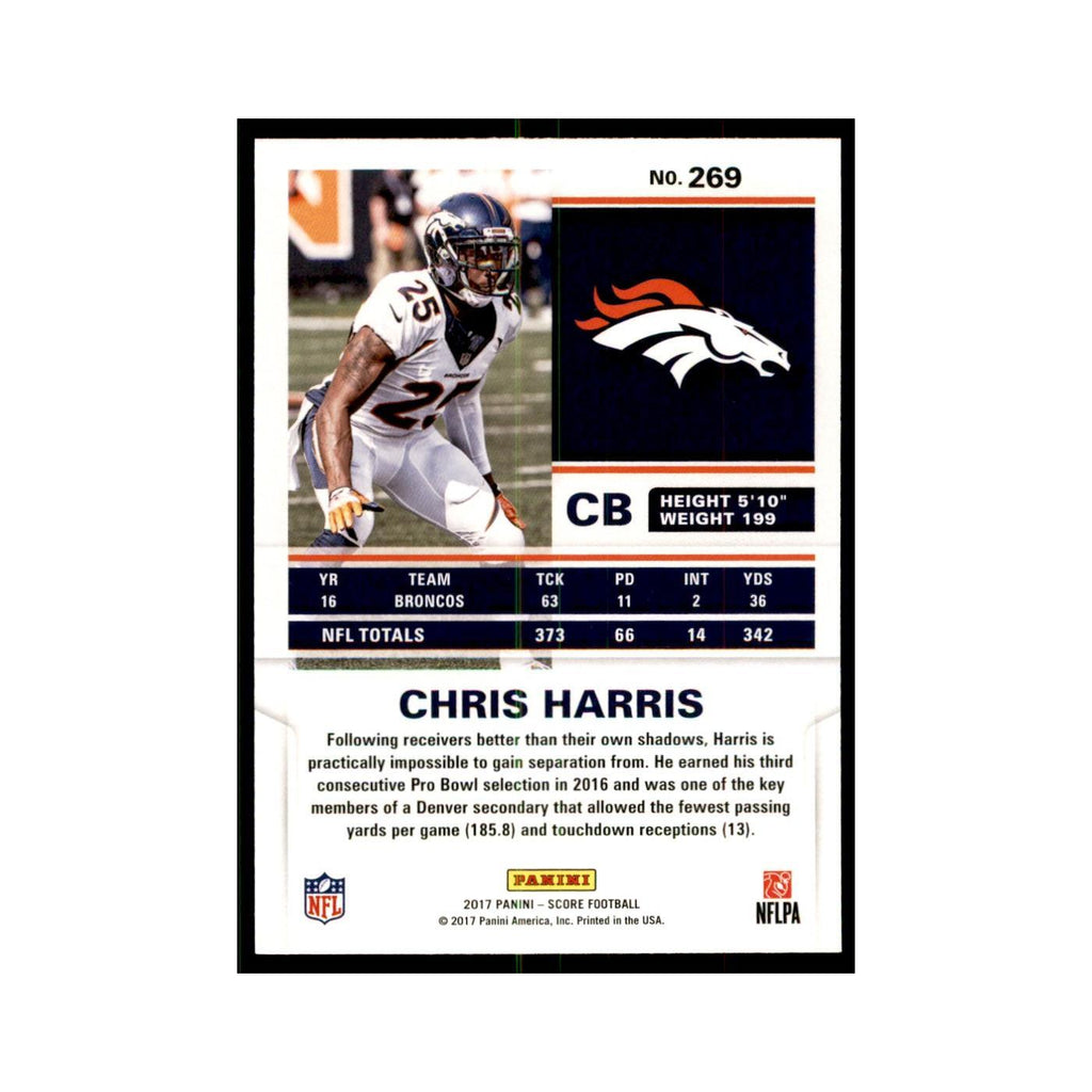 Chris Harris 2017 Score #269 Denver Broncos Football Card NM