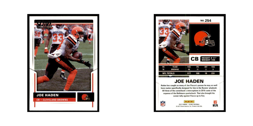 Joe Haden 2017 Score #254 Cleveland Browns Football Card NM
