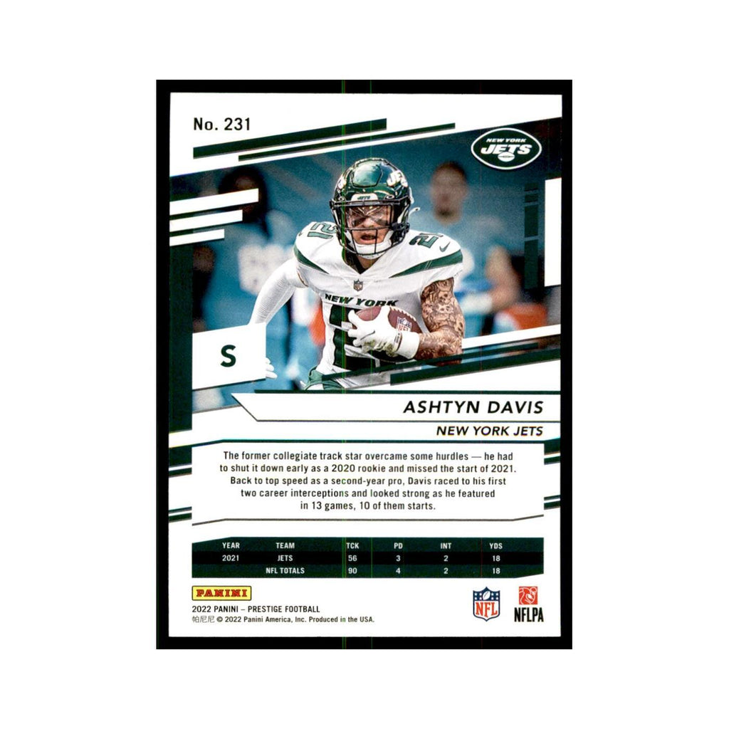 Ashtyn Davis 2022 Panini Prestige #231 New York Jets Football Card NM