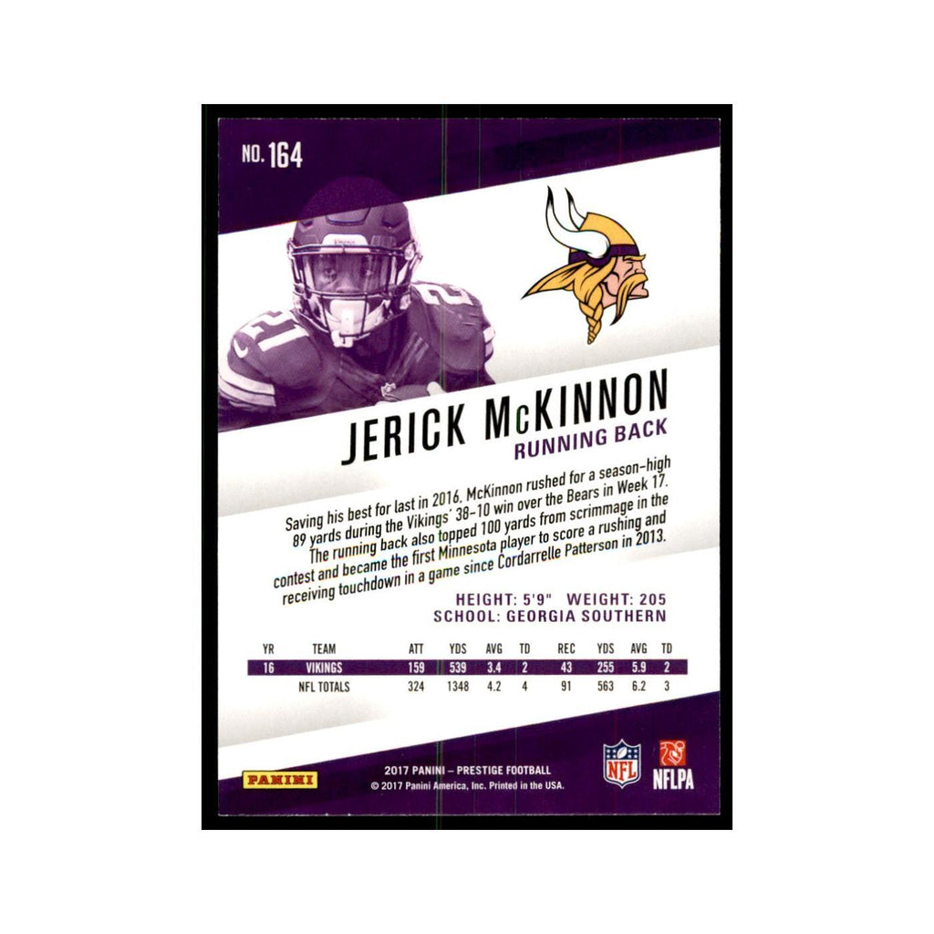 Jerick McKinnon 2017 Panini Prestige #164 Minnesota Vikings Football Card NM