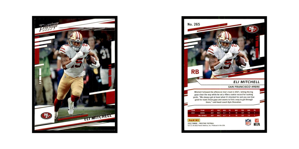 Eli Mitchell 2022 Panini Prestige #265 San Francisco 49ers Football Card NM