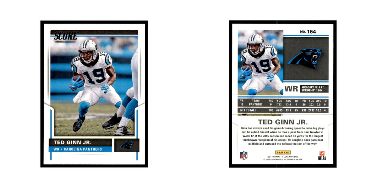 Ted Ginn Jr. 2017 Score #164 Carolina Panthers Football Card NM
