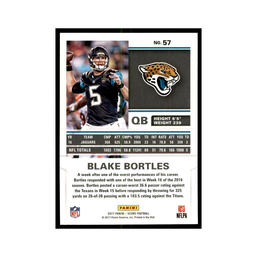Blake Bortles 2017 Score #57 Jacksonville Jaguars Football Card NM