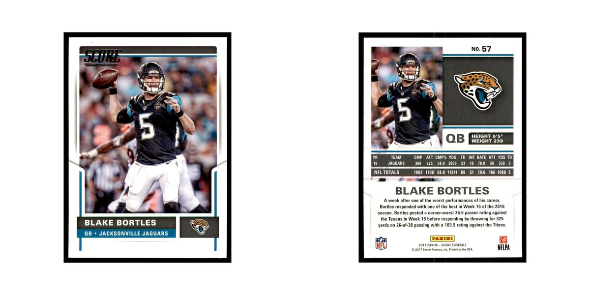 Blake Bortles 2017 Score #57 Jacksonville Jaguars Football Card NM