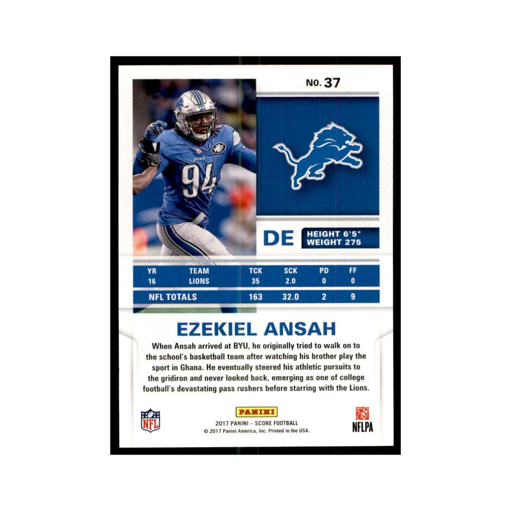 Ezekiel Ansah 2017 Score #37 Detroit Lions Football Card NM