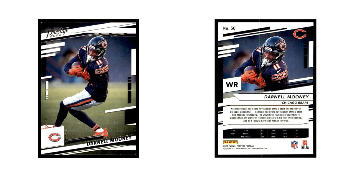 Darnell Mooney 2022 Panini Prestige #50 Chicago Bears Football Card NM