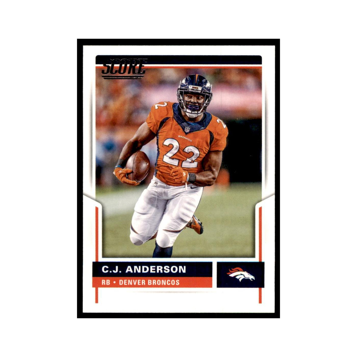 C.J. Anderson 2017 Score #206 Denver Broncos Football Card NM