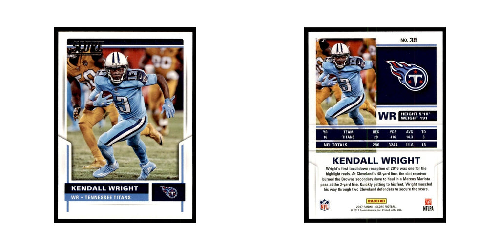 Kendall Wright 2017 Score #35 Tennessee Titans Football Card NM