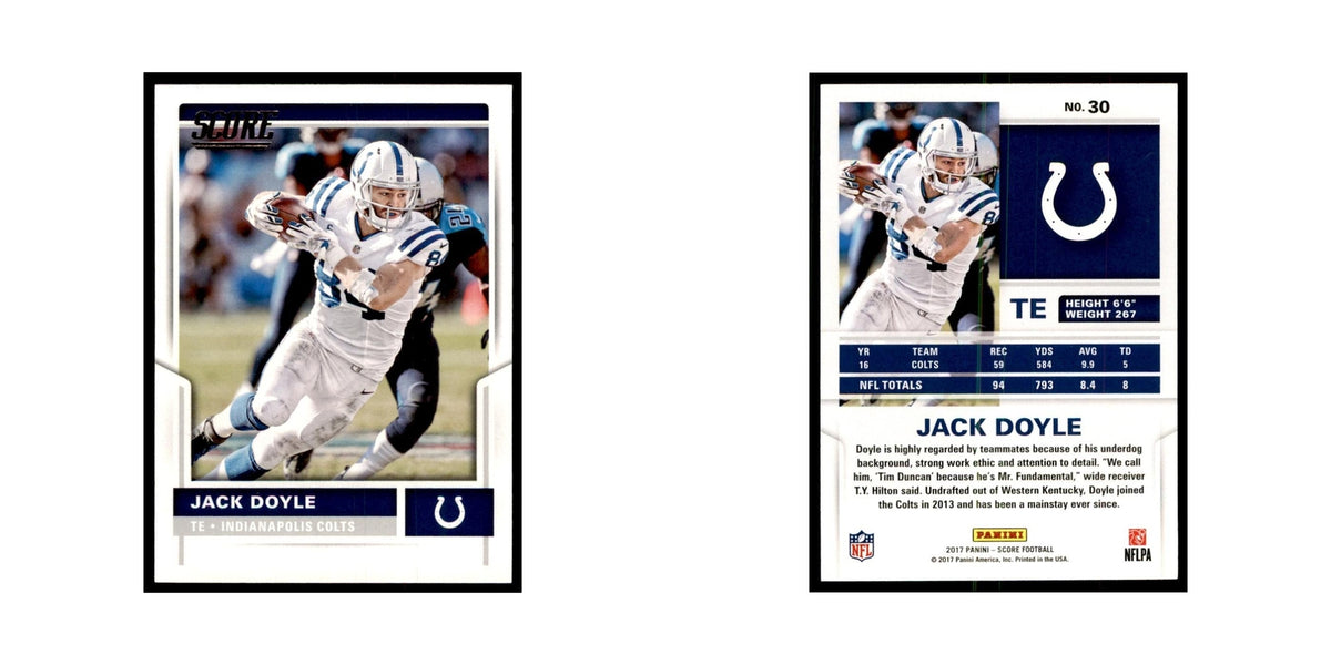 Jack Doyle 2017 Score #30 Indianapolis Colts Football Card NM