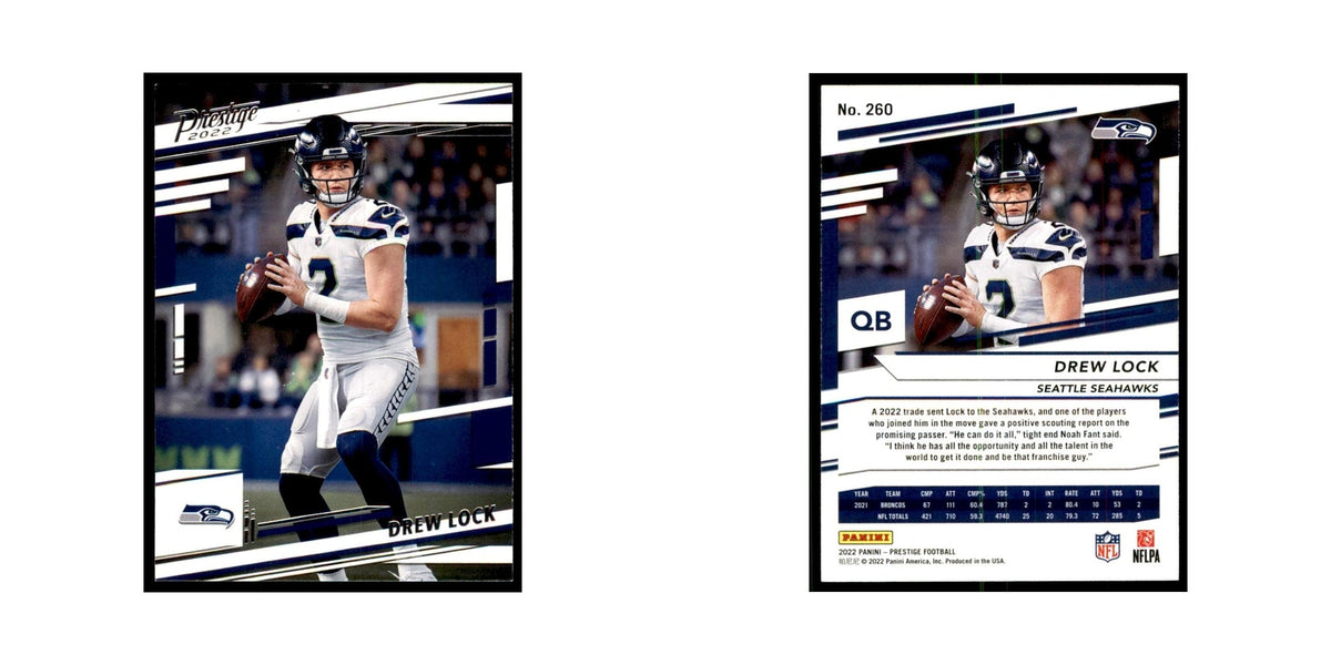 Drew Lock 2022 Panini Prestige #260 Seattle Seahawks Football Card NM