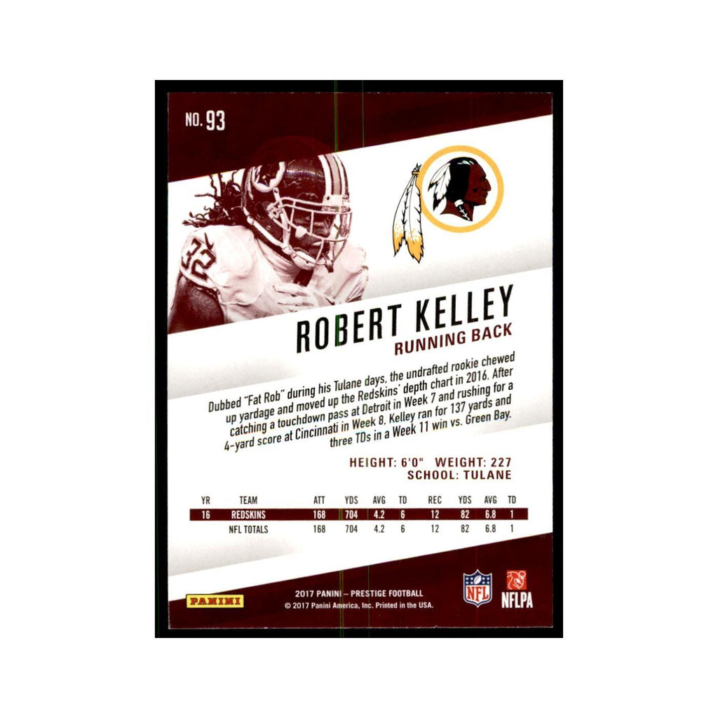 Robert Kelley 2017 Panini Prestige #93 Washington Redskins Football Card NM
