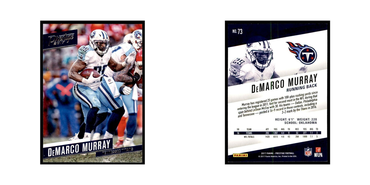DeMarco Murray 2017 Panini Prestige #73 Tennessee Titans Football Card NM